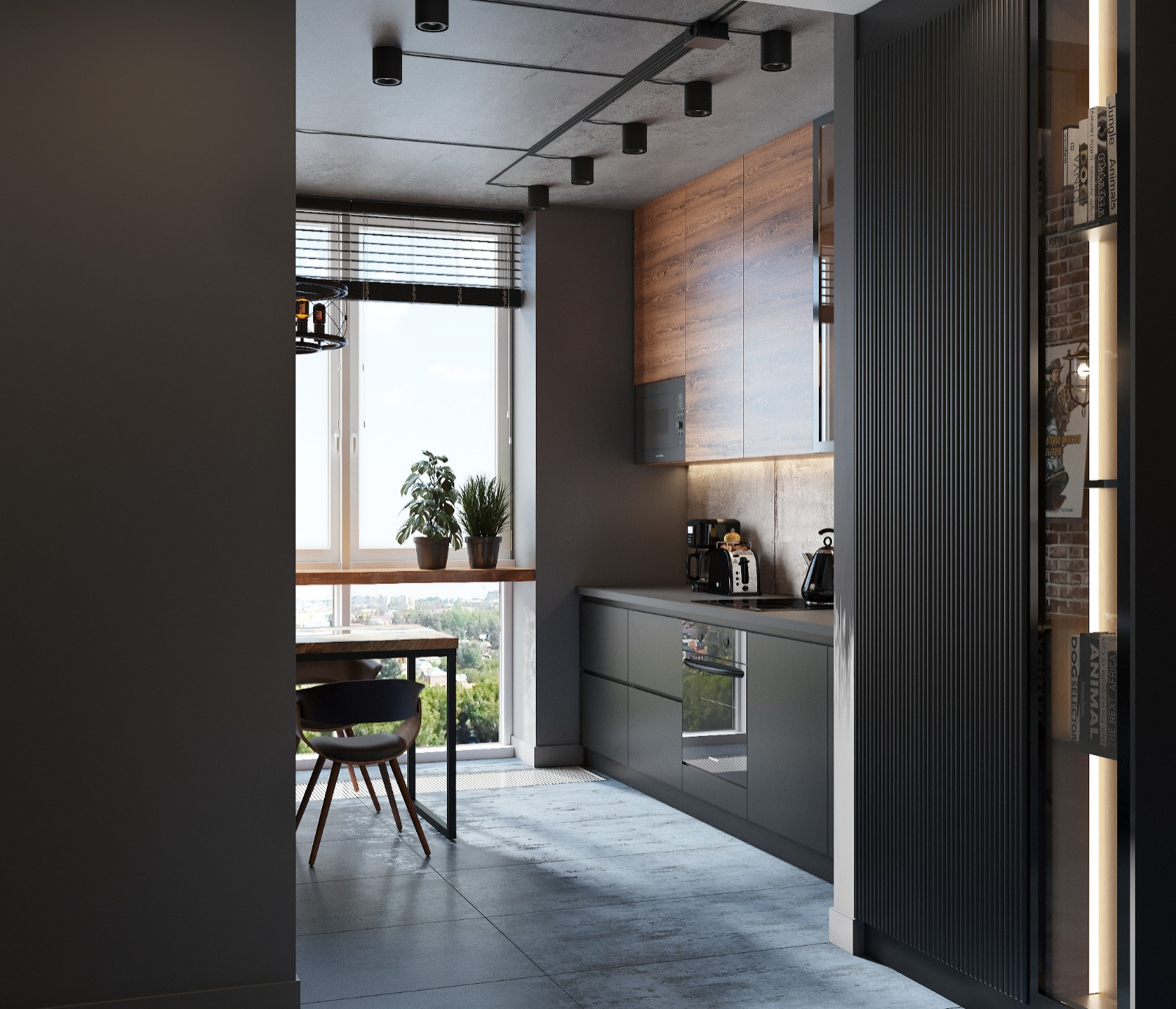 Двушка с элементами лофт 48 м2