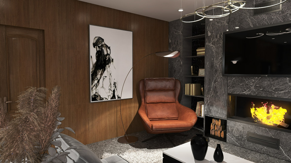 Брутальная двухкомнатная квартира