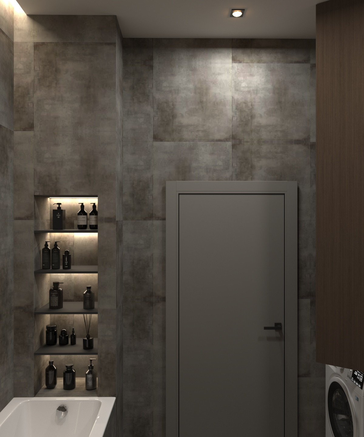 Полки в ванной