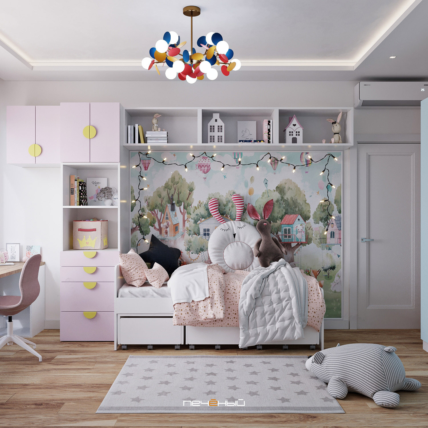 Просторная евротрёшка площадью 86 квадратных метров