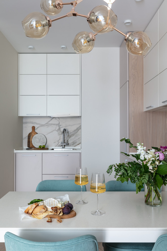 Однокомнатная квартира в бирюзовых тонах