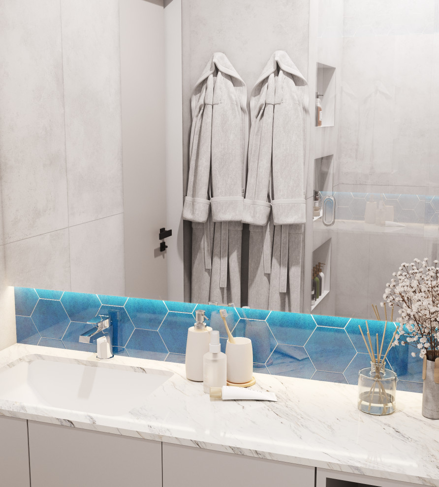 Проект квартиры-студии 28кв.м., г.Москва, ЖК Медовая Долина