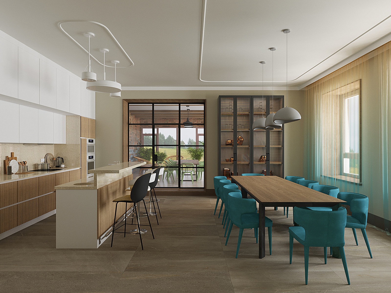 Обложка проекта: Кухня-столовая