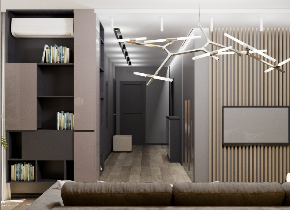 Интерьер 2-комнатной квартиры для молодого человека