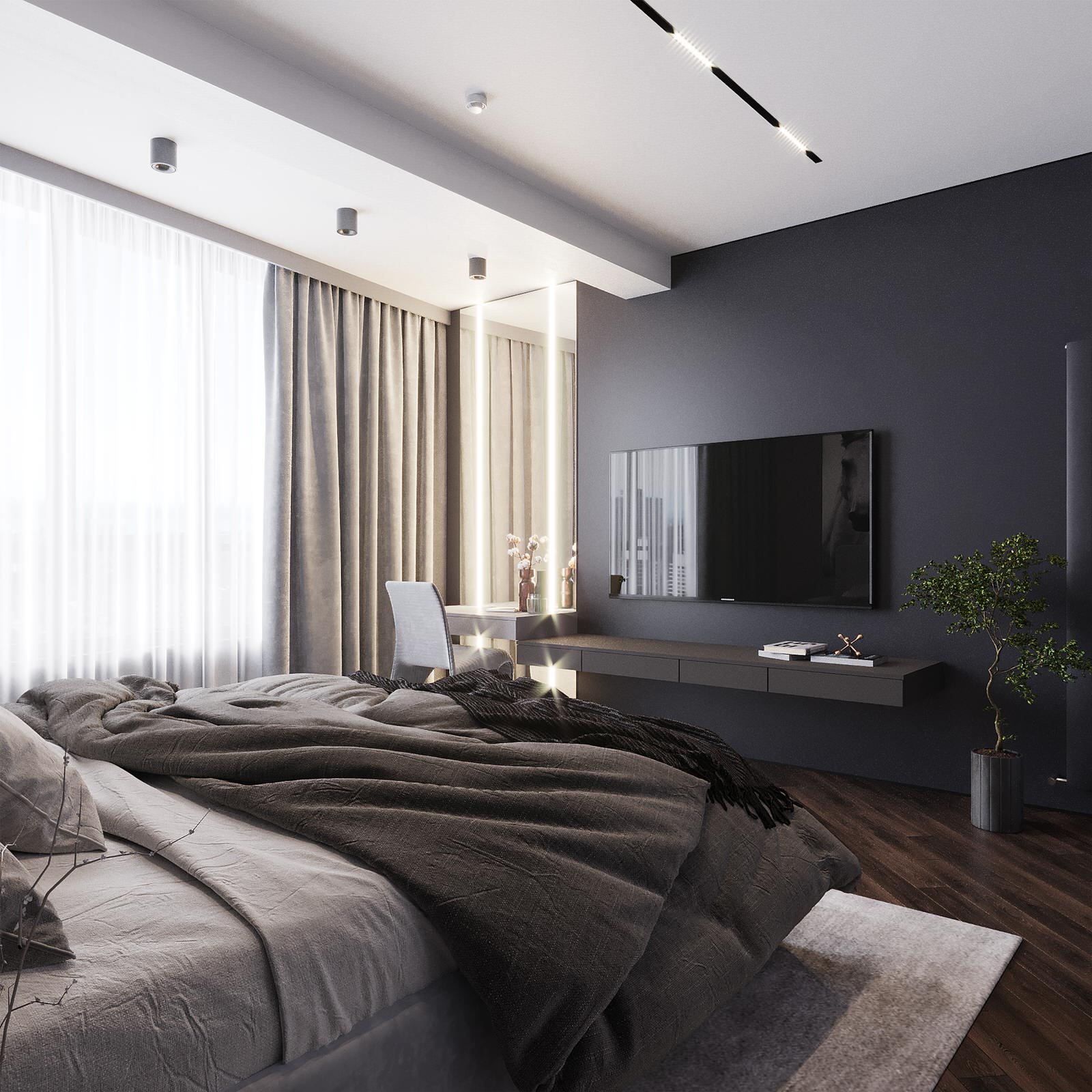 Контрастный проект квартиры в Кранодаре