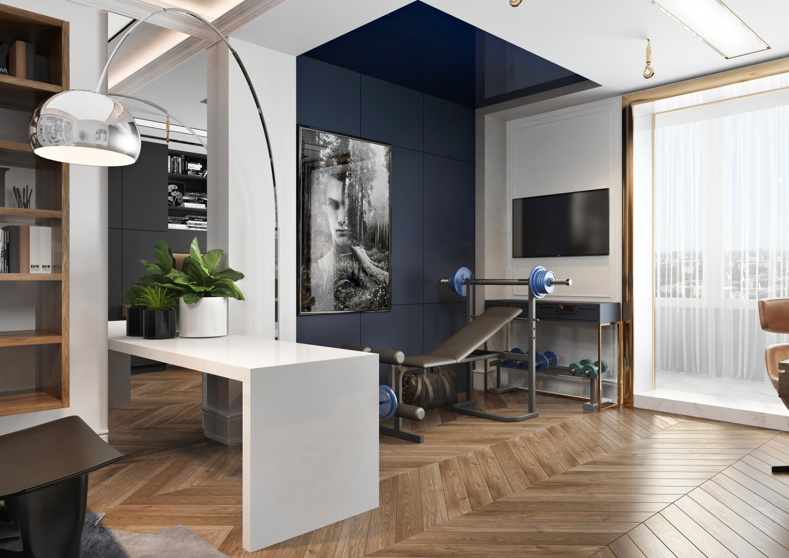 Дизайн и ремонт квартиры в ЖК «Донской Олимп» — Пересечение миров.