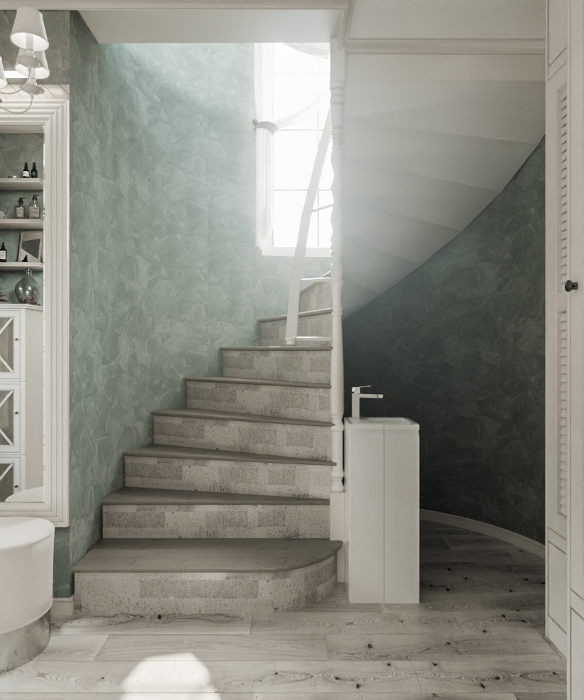 House_009_визуализация интерьера лестницы дома в г. Ростов-на-Дону