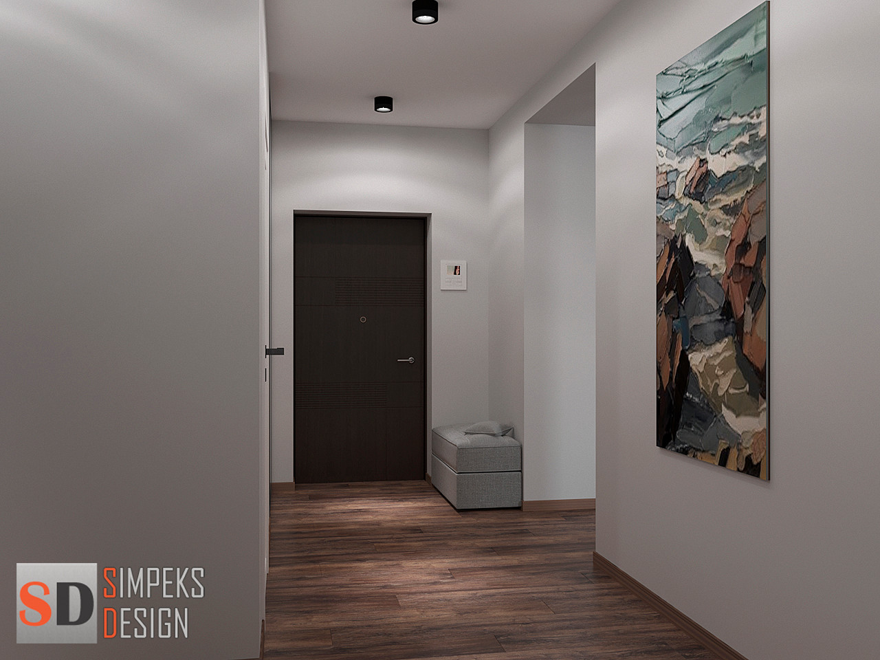 Paintings in the hallway