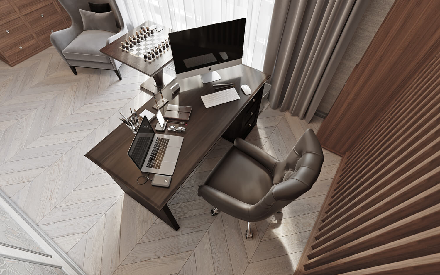 Дизайн интерьера жилого дома. Современная классика.