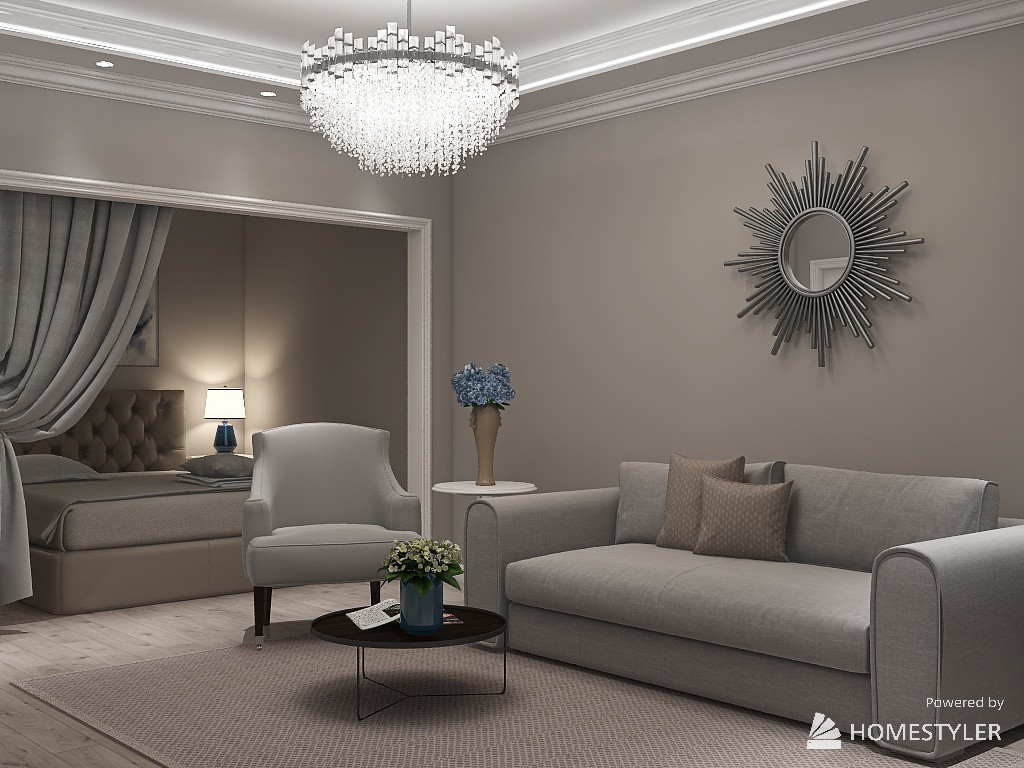 Обложка проекта: Гостиная в стиле Неоклассика