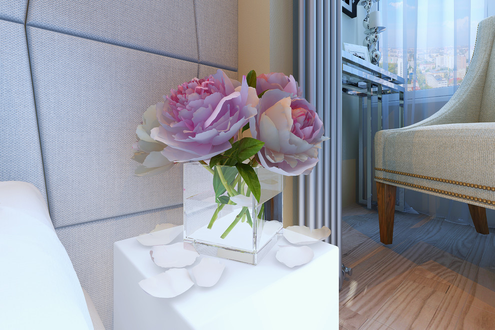 Строгий интерьер в холодных оттенках