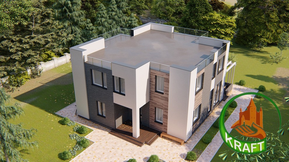 Проект дома с плоской крышей