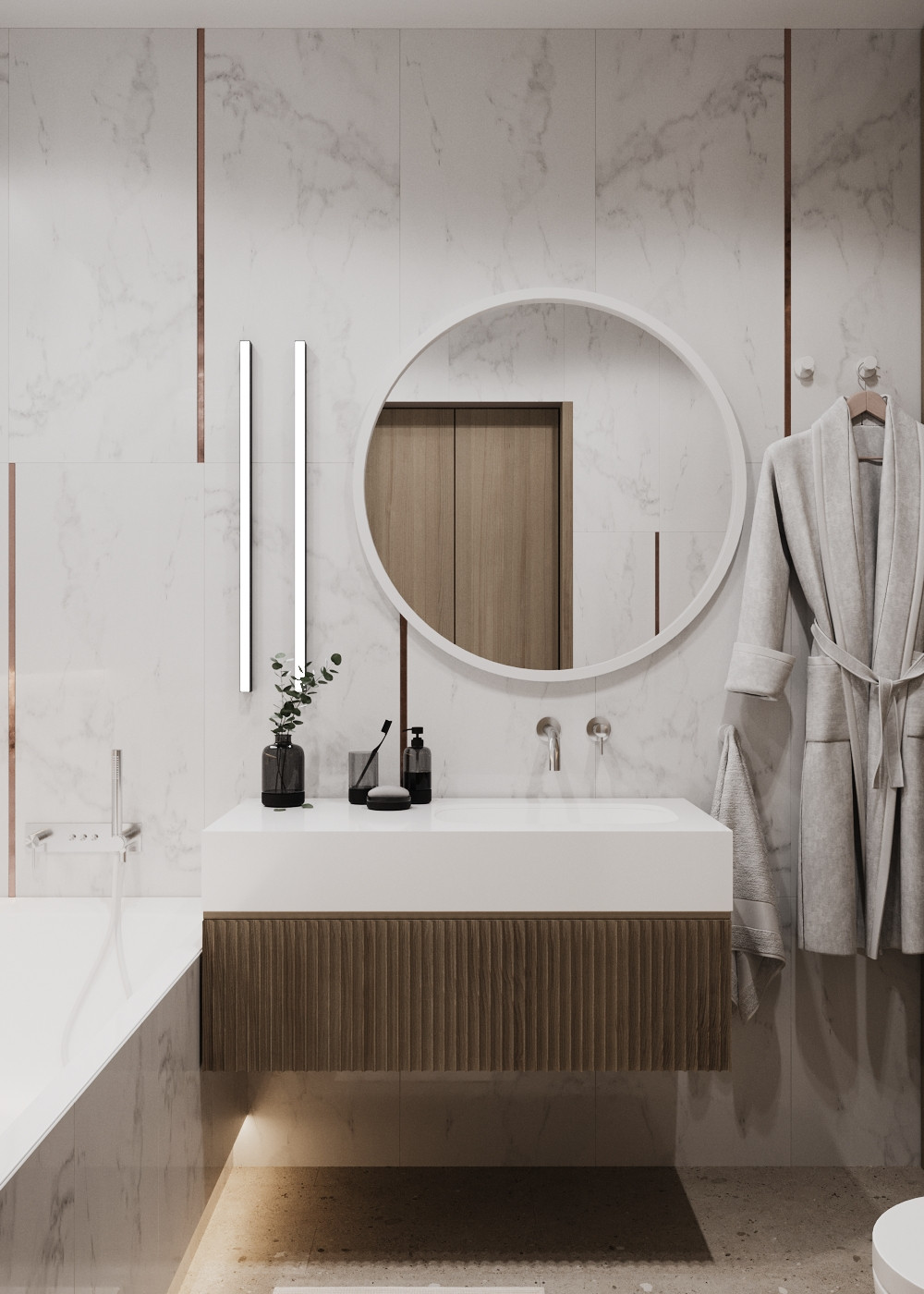 Обложка проекта: ЖК Гранит, ванная