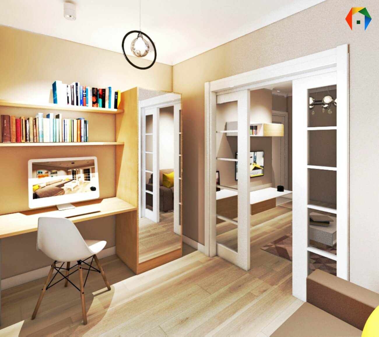 Березовая аллея. Дизайн проект двухкомнатной квартиры