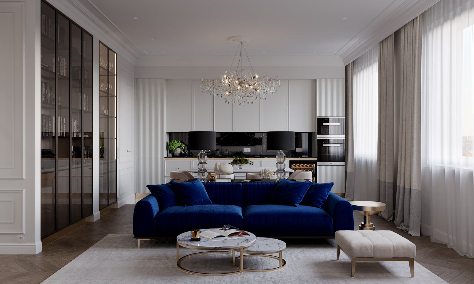 Гостиная-кухня