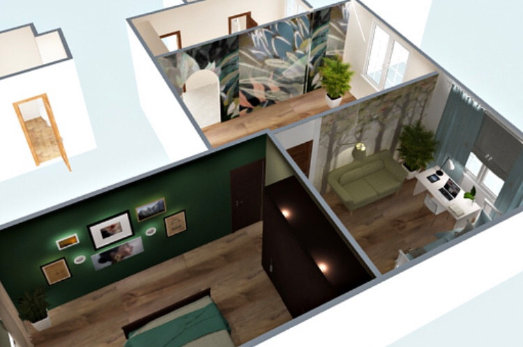 Обложка проекта: Трехкомнатная квартира в Марьино (2020)