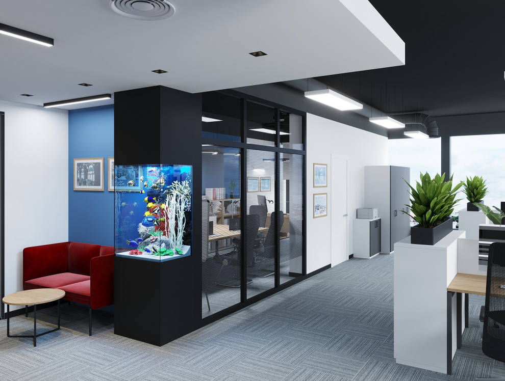 Обложка проекта: Интерьер офиса компании "ВЕЗА" в бизнес-центре Neboplaza в г. Екатеринбурге