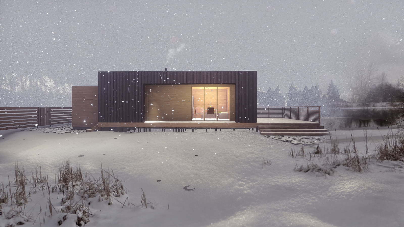 Современная баня