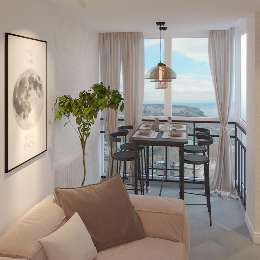 Квартира с бетонными стенами