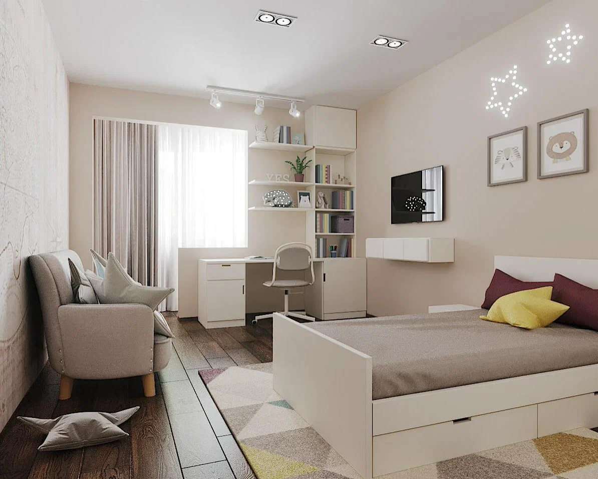 Современный интерьер на Максимо Горького 111,5 М2