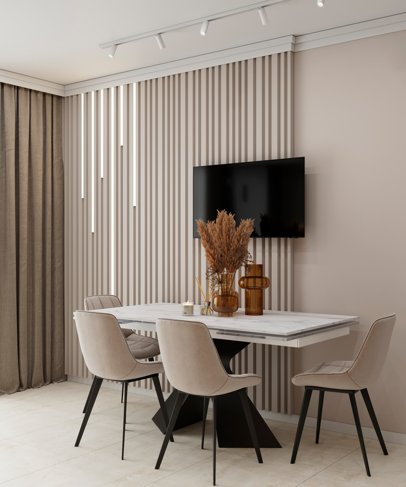 Квартира минимализм для небольшой семьи