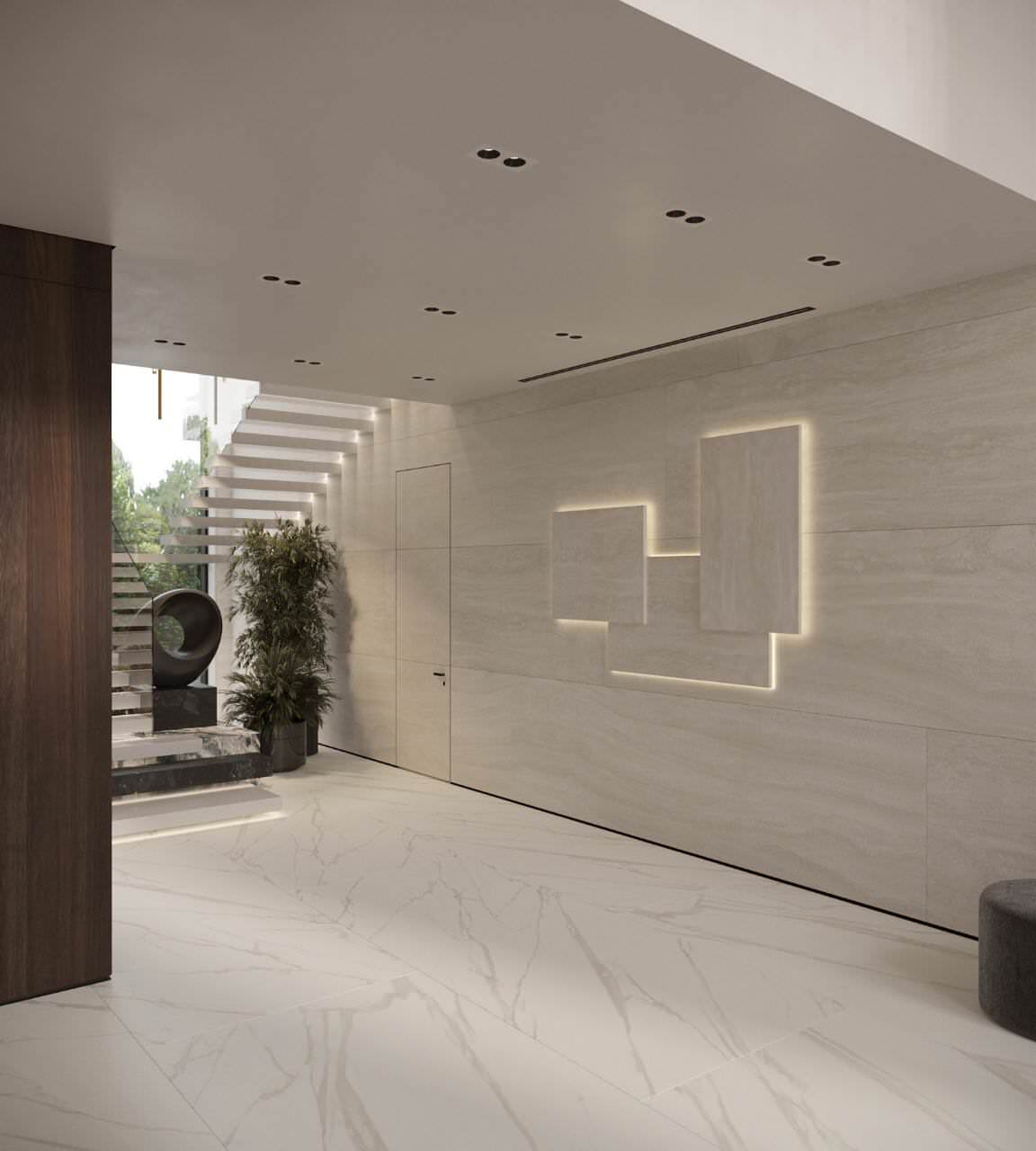 Холл дома в Подмосковье