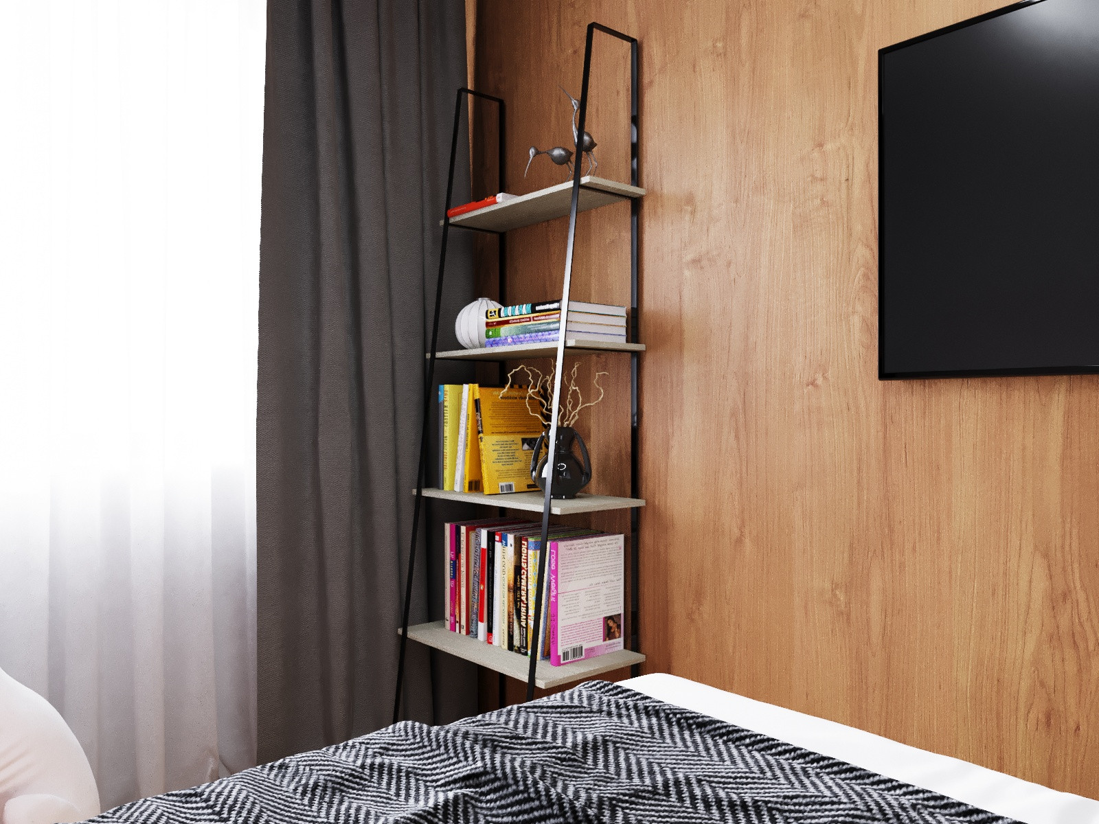 Дизайн спальни в ЖК "Северная Мыза"