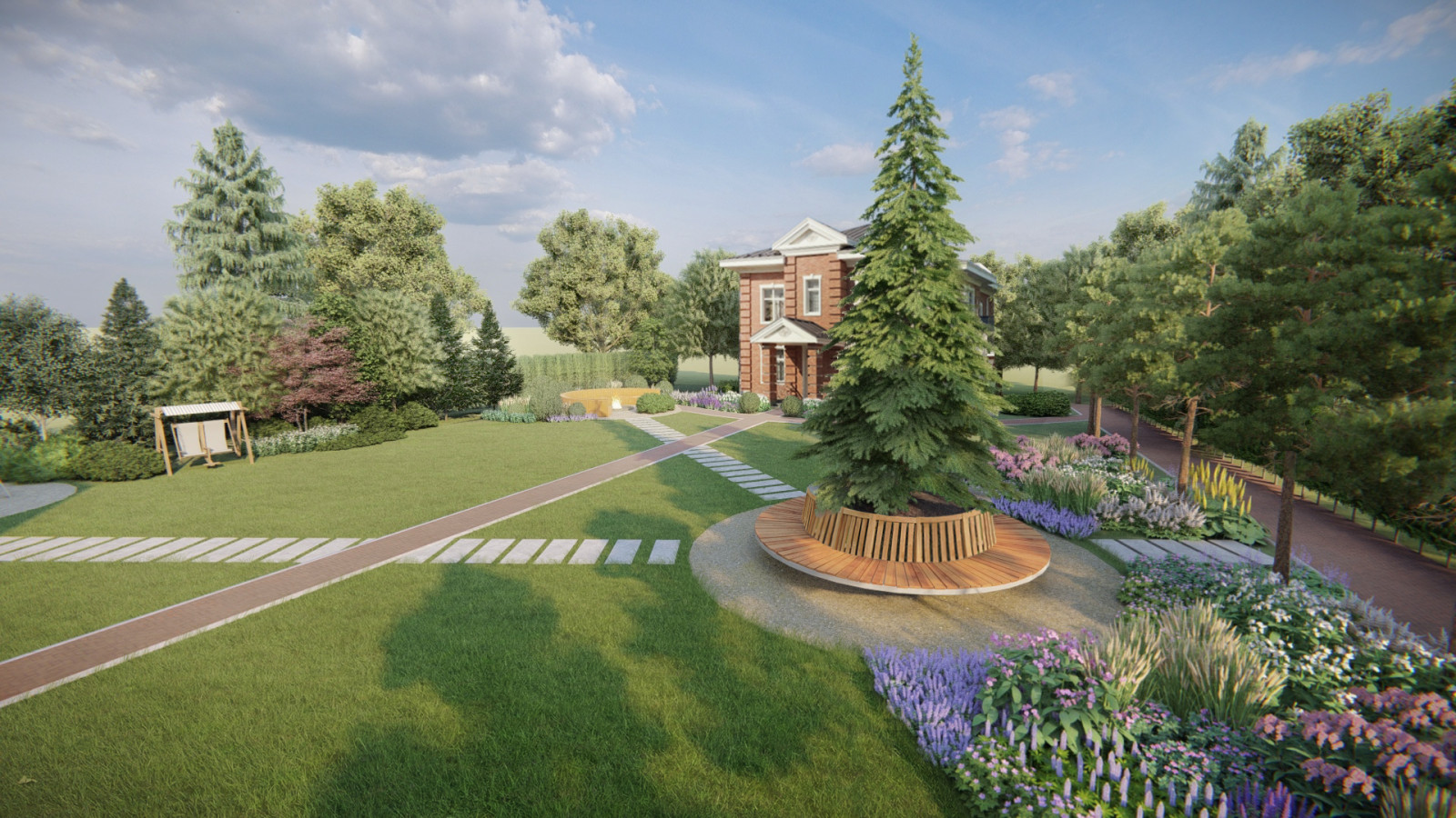 Проект частного участка в Репино