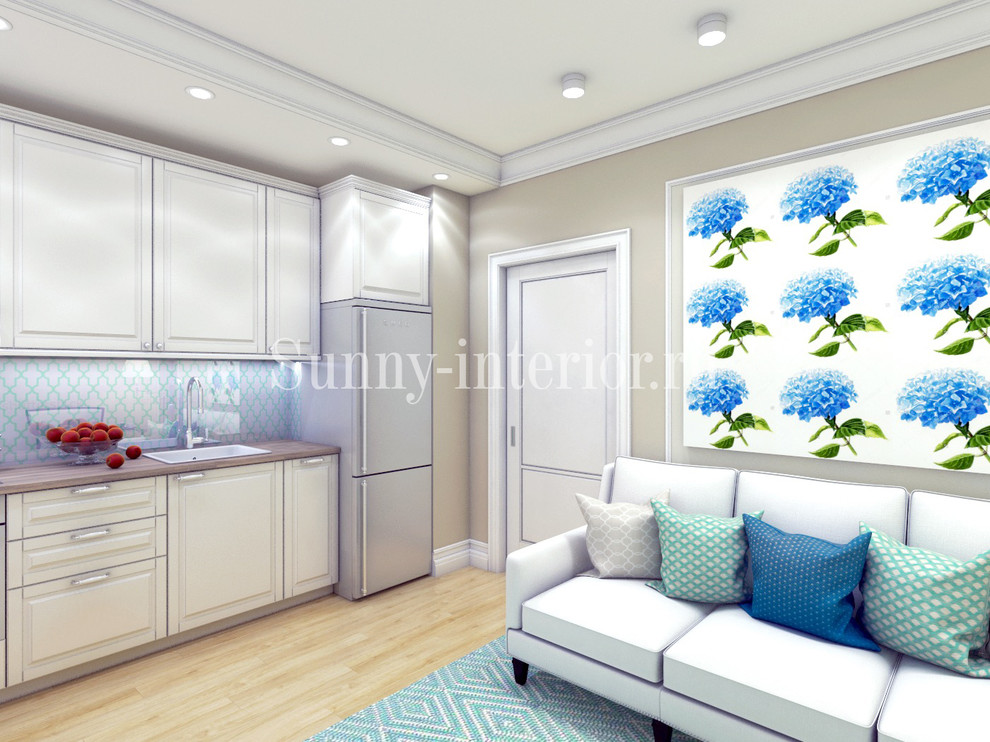 Обложка проекта: Интерьер квартиры "все в цветочек"