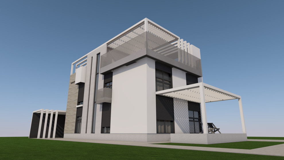 Современный аутентичный облик дома