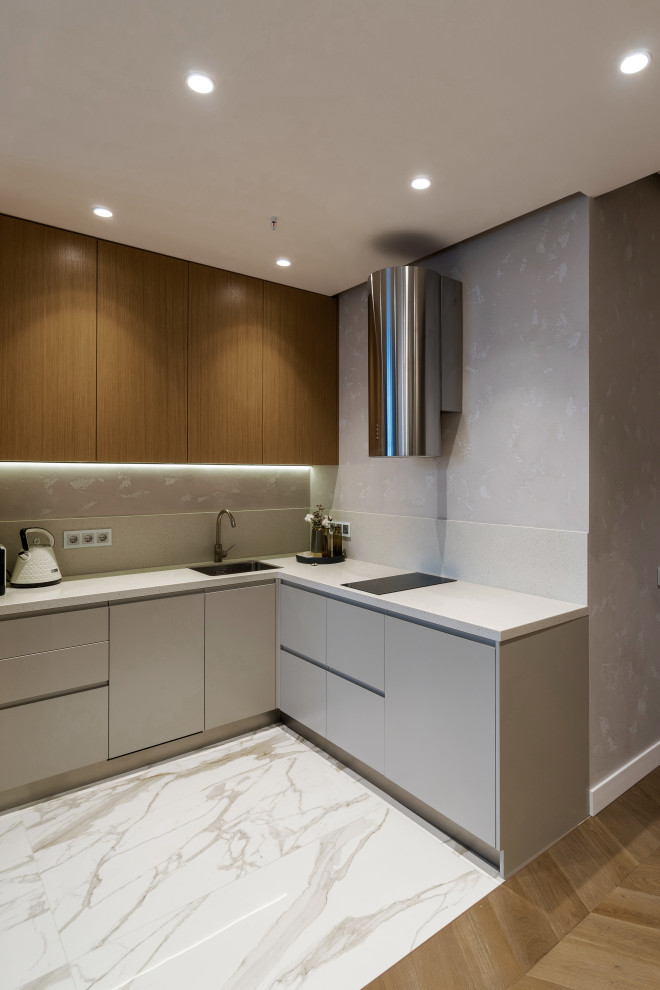 Фото: Мрамор и кофе. Квартира для отдыха в центре 57м.кв