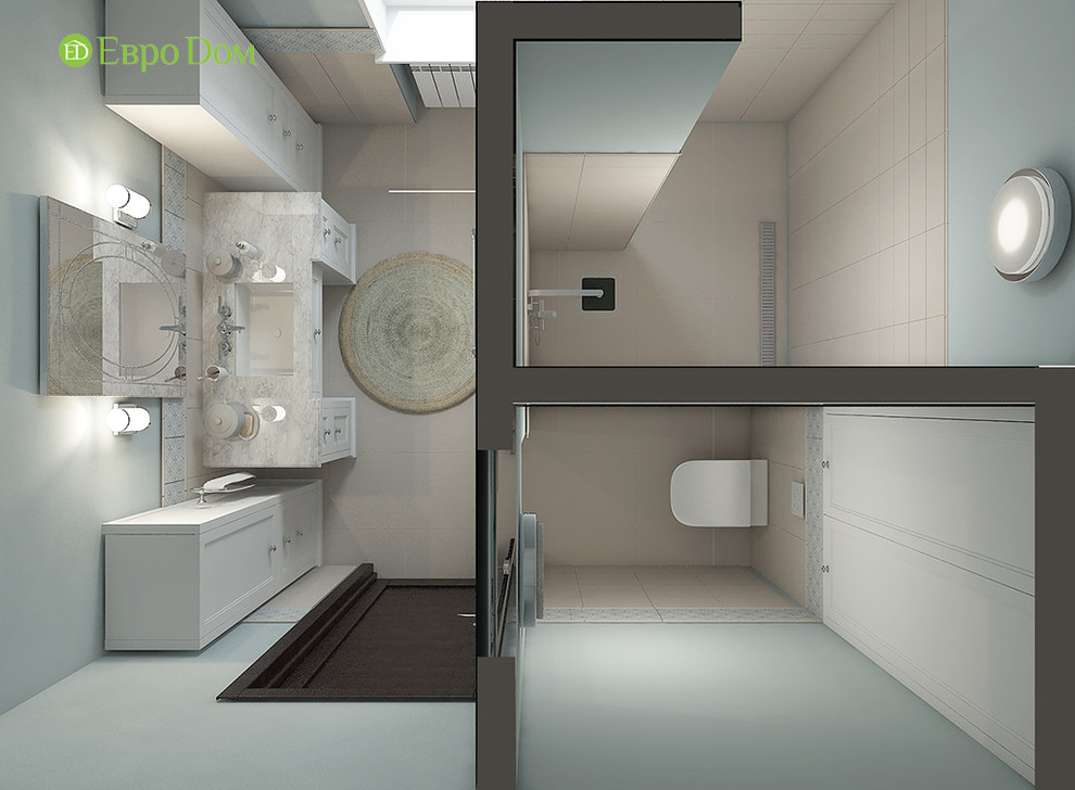 Дизайн интерьера коттеджа 490 кв. м в современном стиле