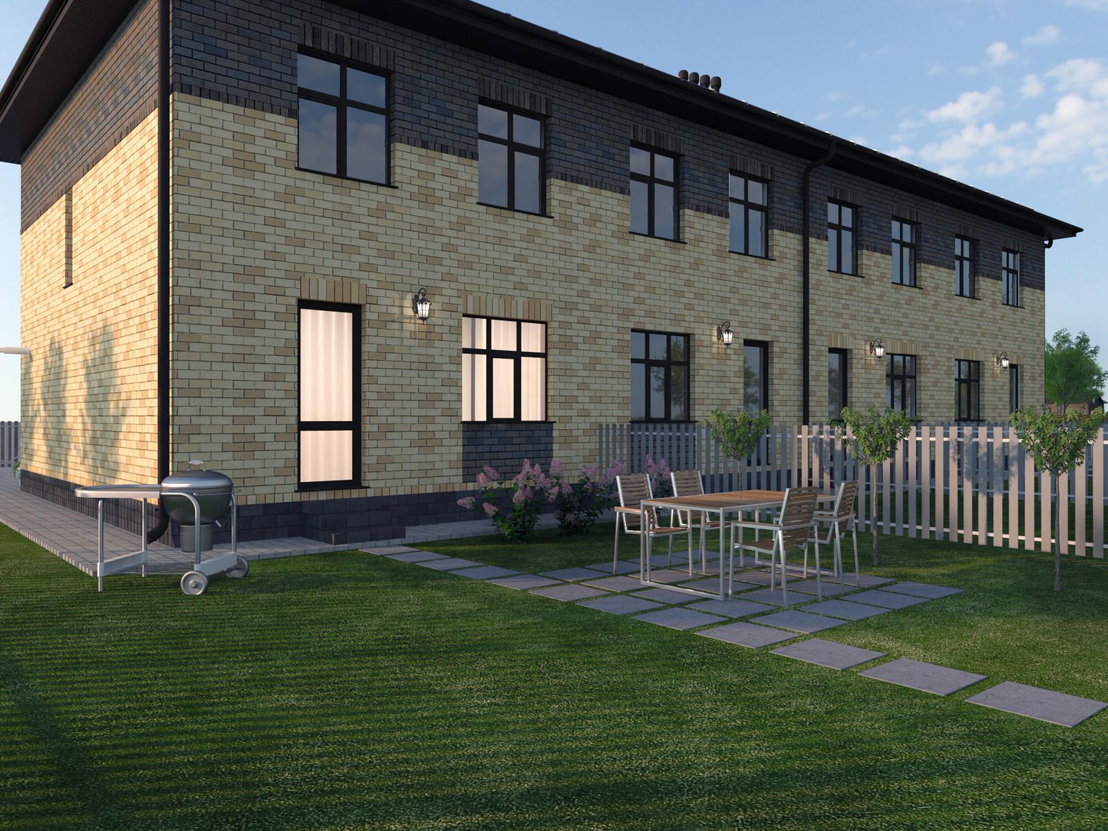 Проект таунхауса в п. Экодолье