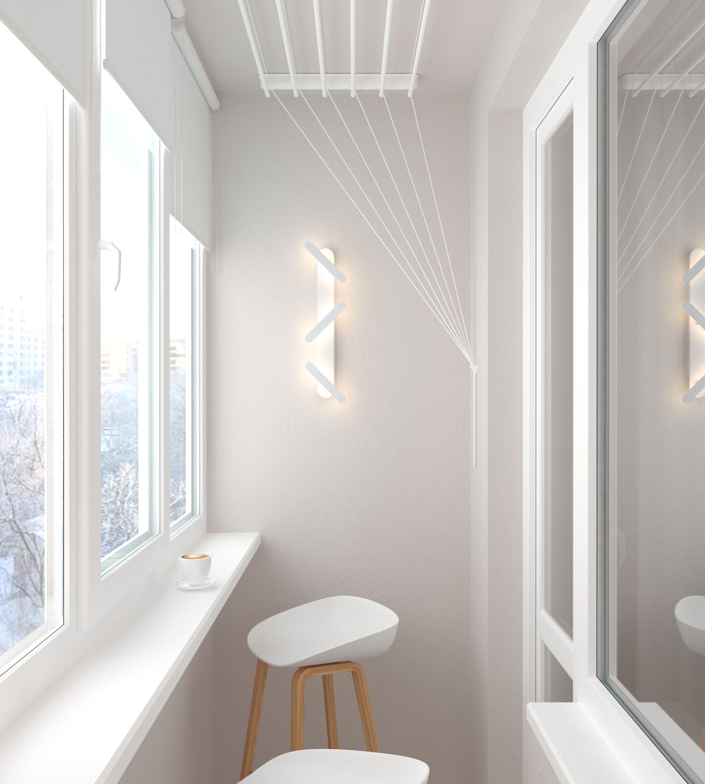 Проект коридора и гостиной