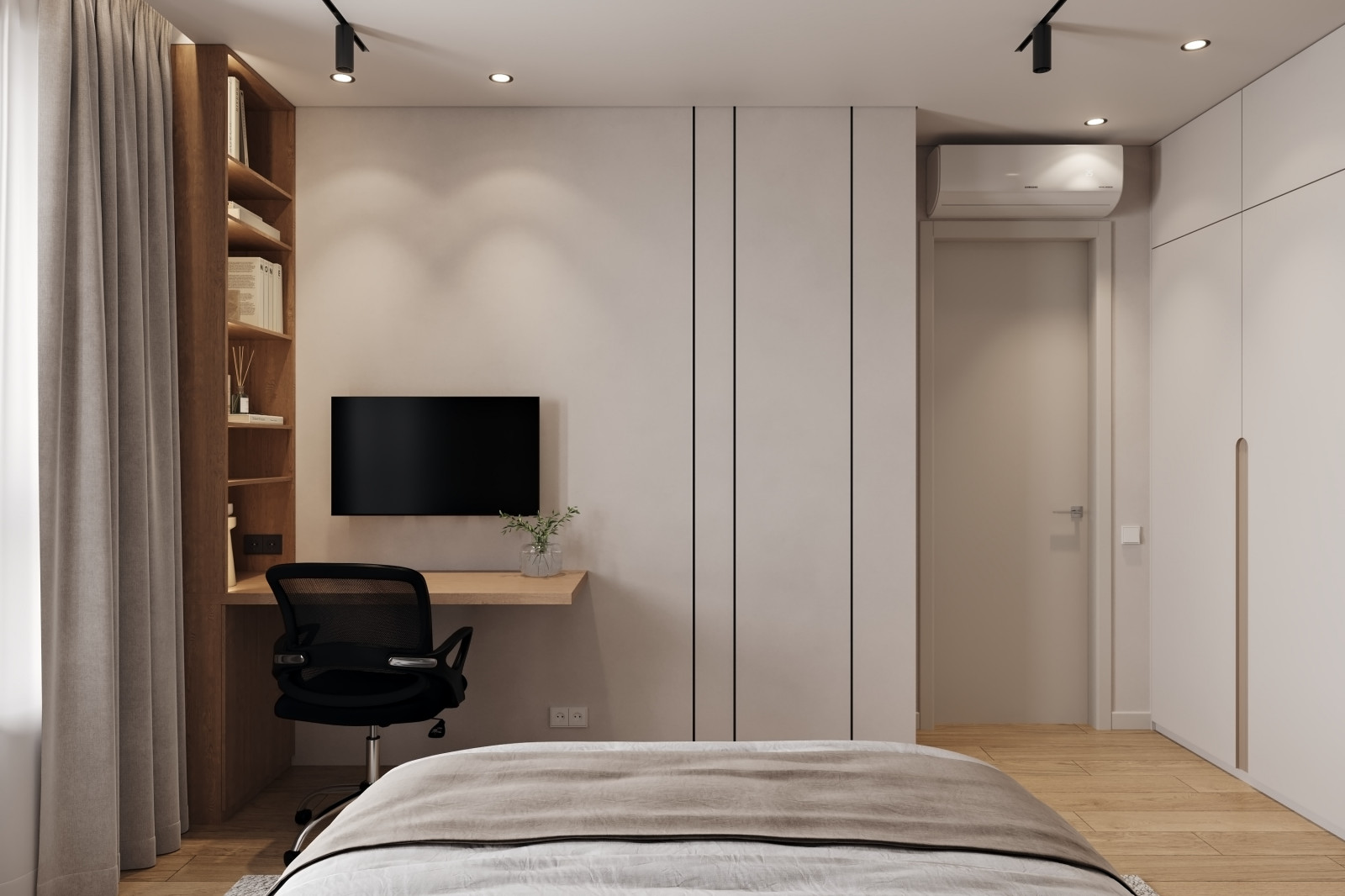 Дизайн интерьера квартиры в современном стиле в ЖК Селигер Сити, Москва