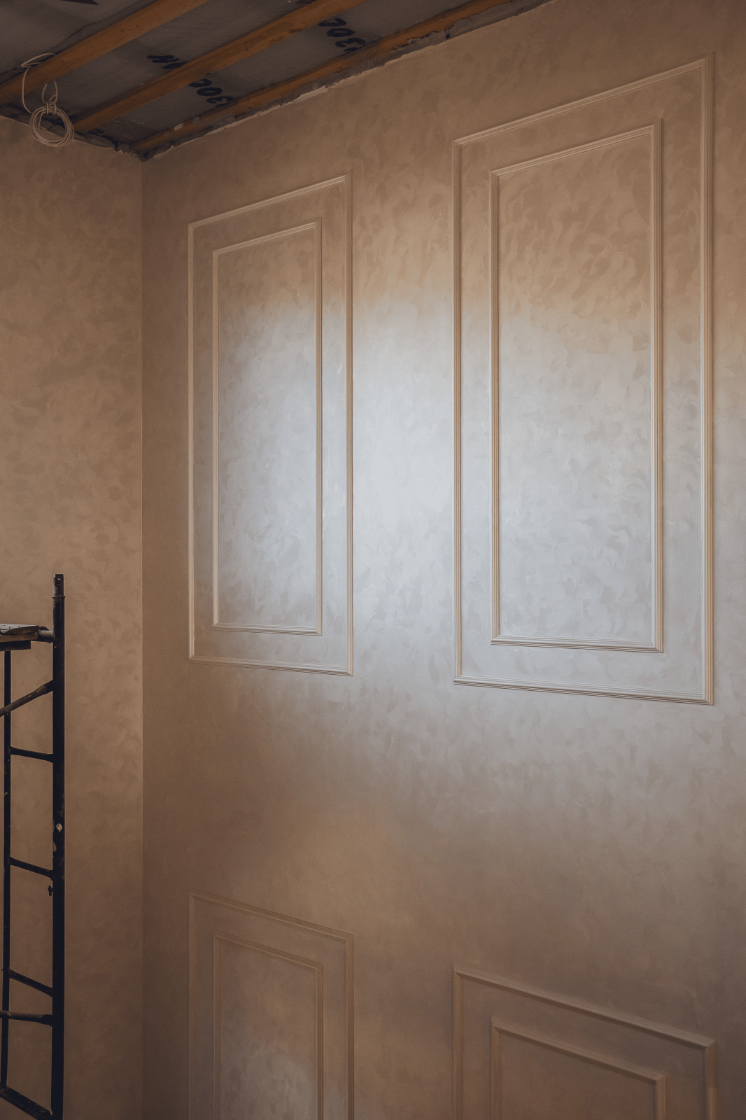 Обложка проекта: Клязьминский парк - декоративная штукатурка, краска стен