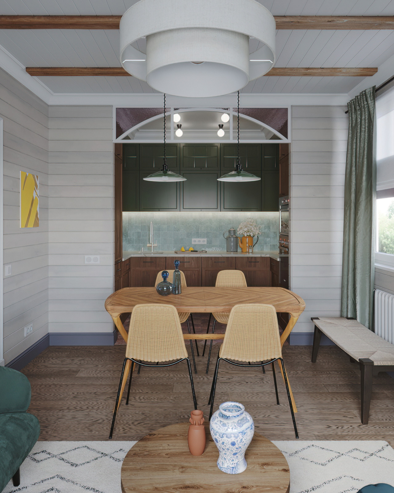 Загородный дом для молодой семьи с котами