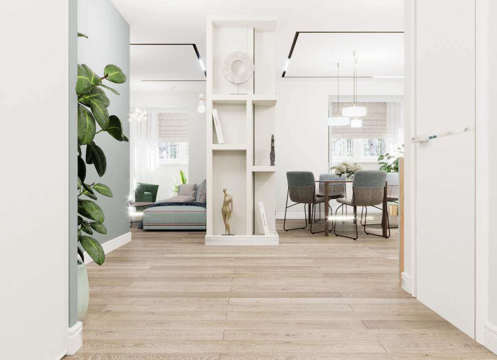 интерьер 2-комнатной квартиры для молодой семьи. ЖК Панорама