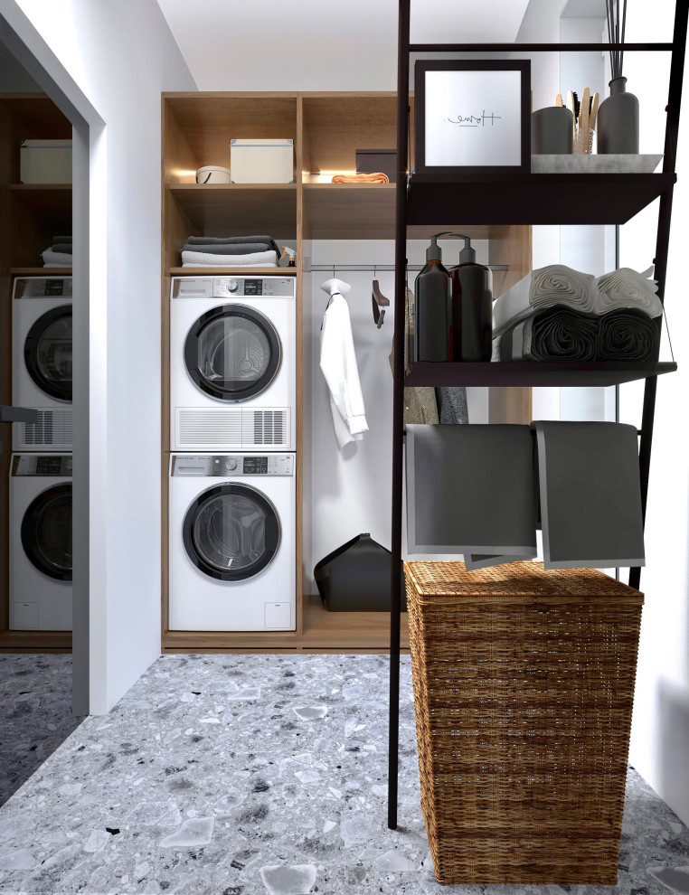 Обложка проекта: 2-х комнатная квартира в стиле Contemporary для молодой пары