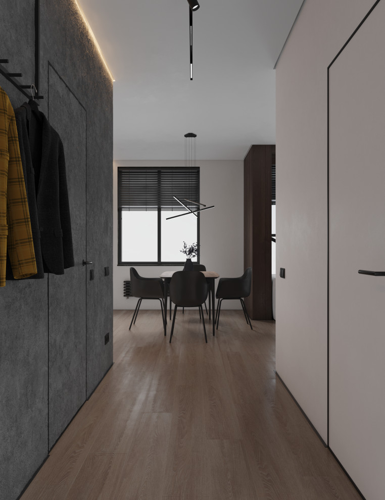 Мужской интерьер на 43кв.м ЖК "Фонвизина