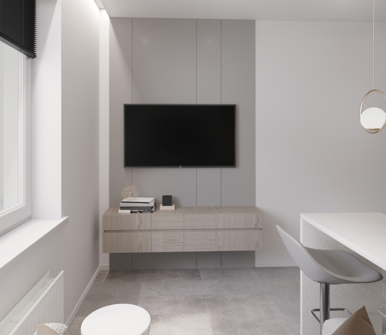 Визуализация твтумбы и стеновых панелей