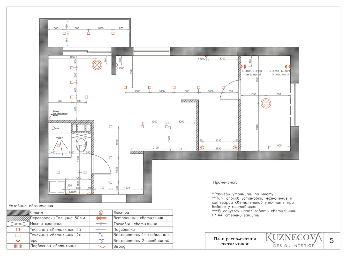 Дизайн проект квартиры 48 м.кв.