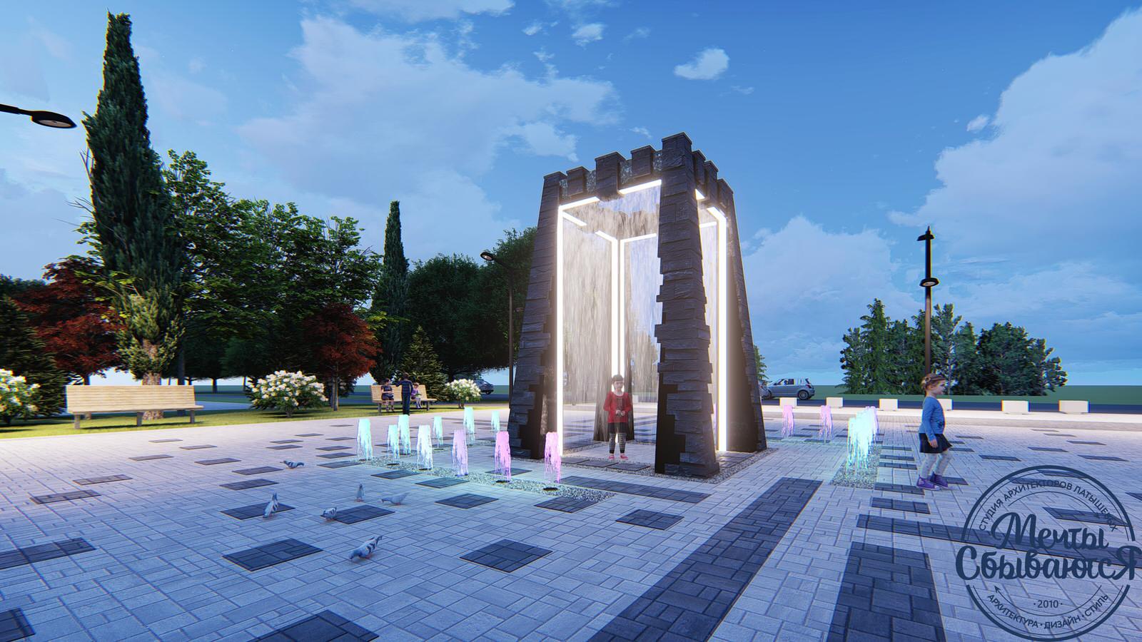 Фонтан в Беслане