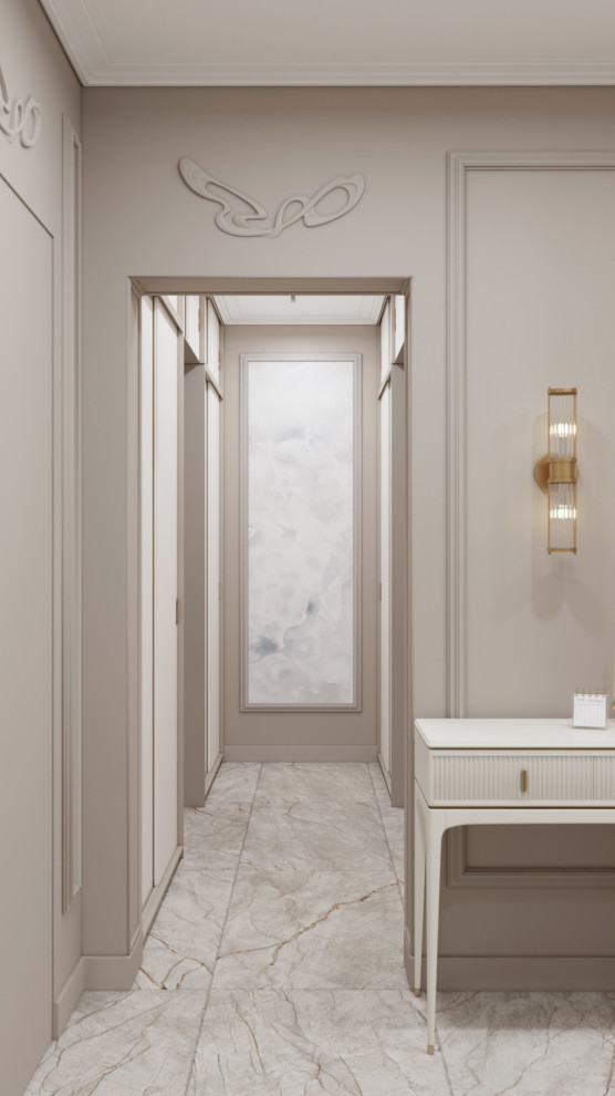 Коридор/холл в неоклассике по ул.Никулинская г.Москва