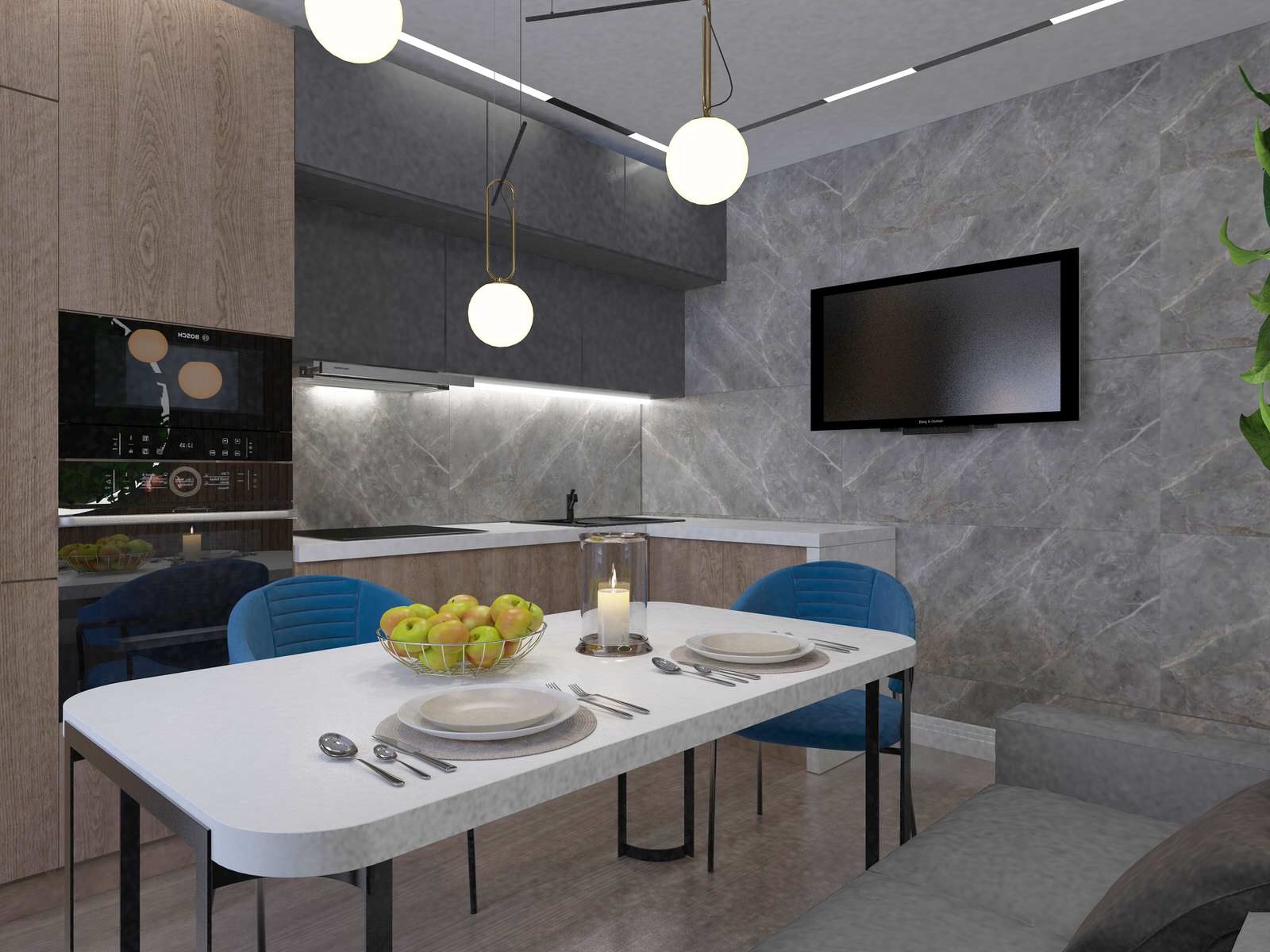 Дизайн квартиры 62 кв.м