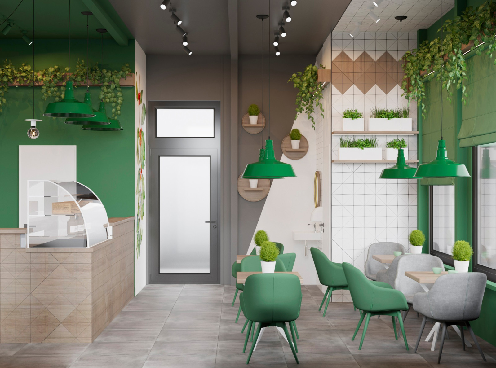 "Green Green". Сеть кофеен город Красноярск, 2020год.