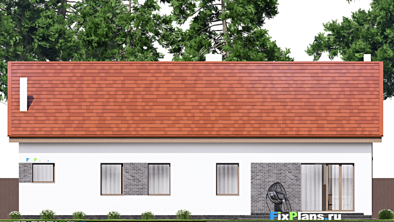 Проект одноэтажного дома 16х20м S358м2 F-16631