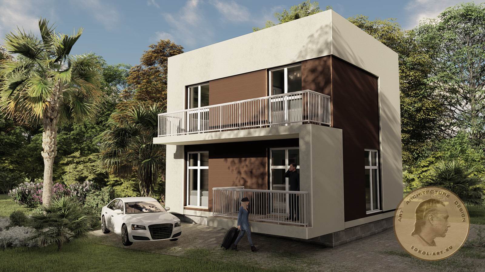 Эконом дома для Сочи (минимализм Хай-Тек)