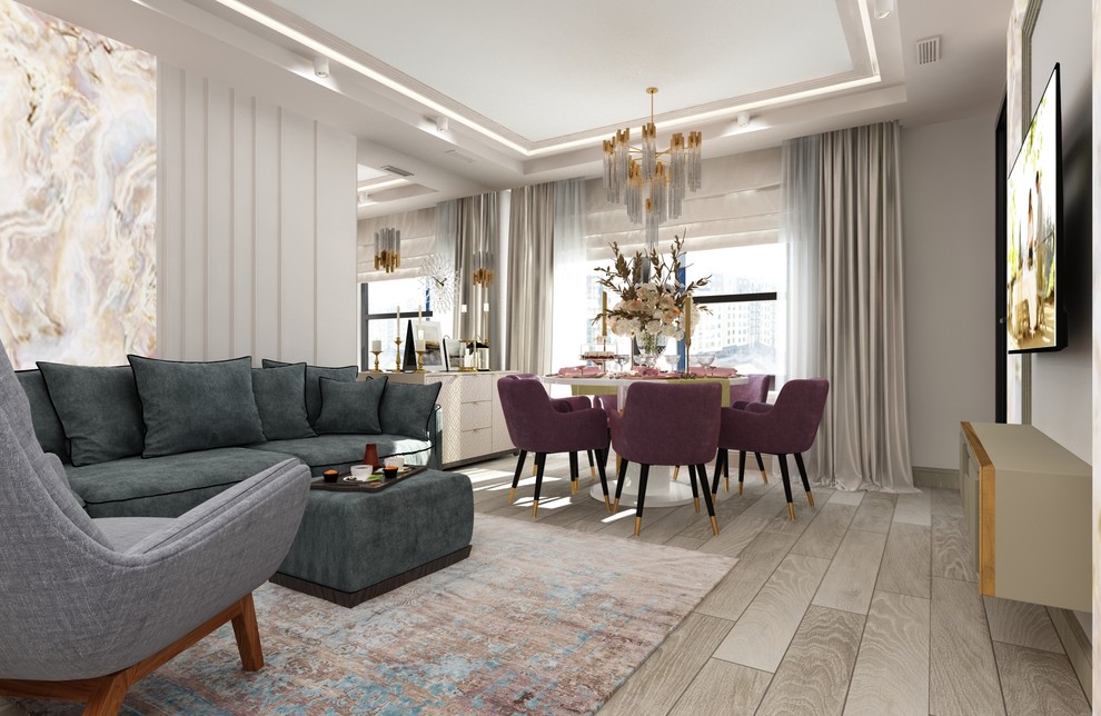 Гостиная "ВЕСЕННИЙ  ТУМАННЫЙ САД"