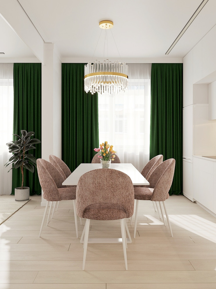 Кухня-гостиная для большой семьи